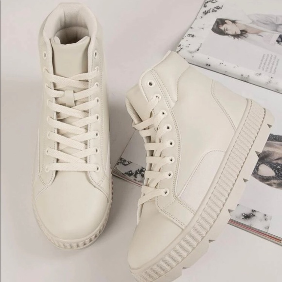 Faux Leather High Top Boots - Picture 2 of 3